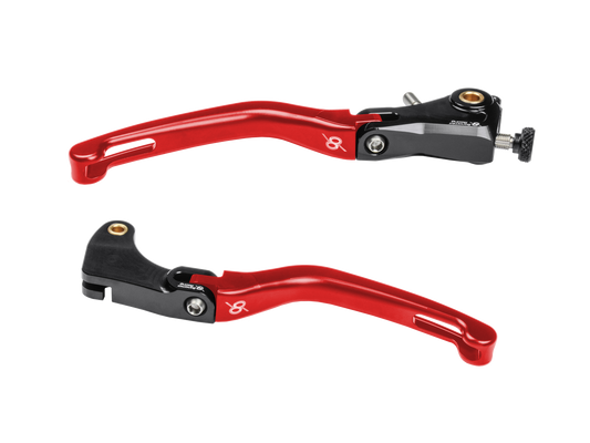 Bonamici Triumph 765 Daytona 675/R Folding Levers (Black/Red)