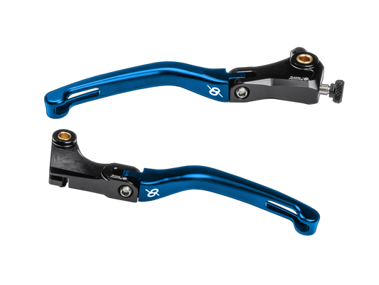 Bonamici Folding Levers for BMW S1000RR (09-14) (Black/Blue)