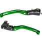 Bonamici Kawasaki Ninja ZX-10R Folding Levers (06-15) (Black/Green)
