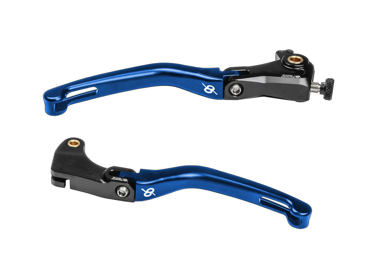 Bonamici Yamaha R6 Folding Levers (06-16) (Black/Blue)
