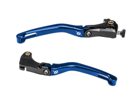 Bonamici Yamaha R6 Folding Levers (06-16) (Black/Blue)