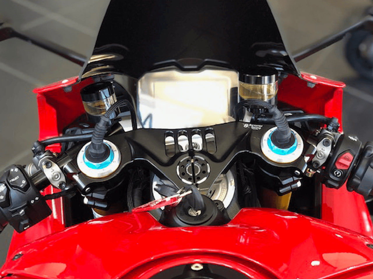 Bonamici Triple Tree Clamp Ducati Panigale V4 S/R (SingleArm Rear) (Gold)