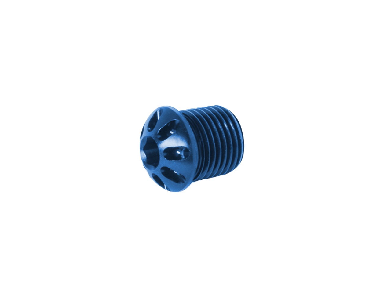 Bonamici Fixed Footpeg Caps (Blue) (1/pr)