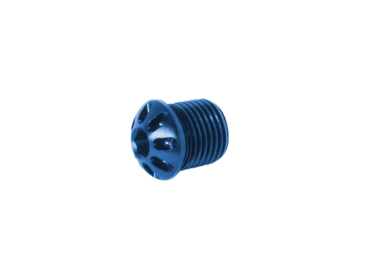 Bonamici Fixed Footpeg Caps (Blue) (1/pr)