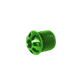 Bonamici Fixed Footpeg Caps (Green) (1/pr)
