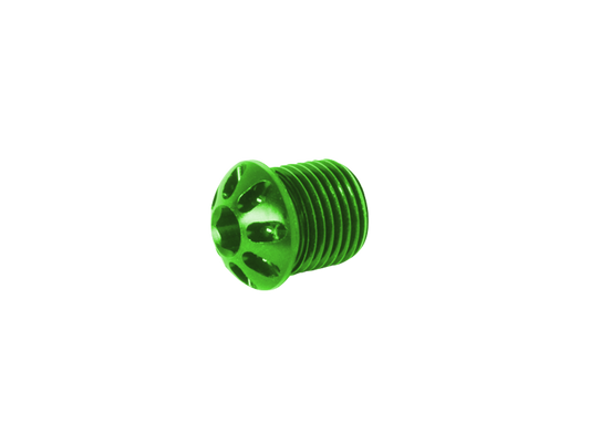 Bonamici Fixed Footpeg Caps (Green) (1/pr)
