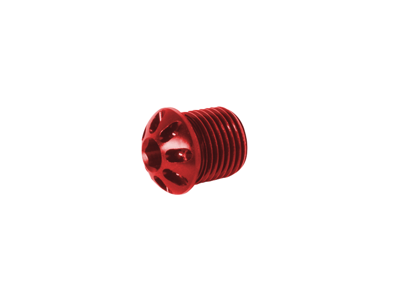 Bonamici Fixed Footpeg Caps (Red) (1/pr)