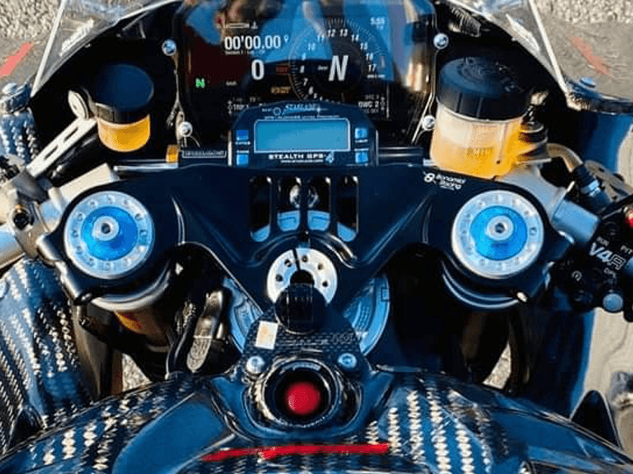 Bonamici Triple Tree Clamp Ducati Panigale V4 S/R (Black) (-2024)