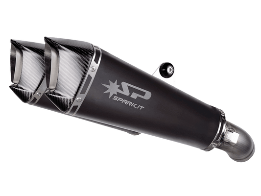 Spark Ducati Hypermotard 698 "Double Konix Evo Dark" Slip-On Exhaust