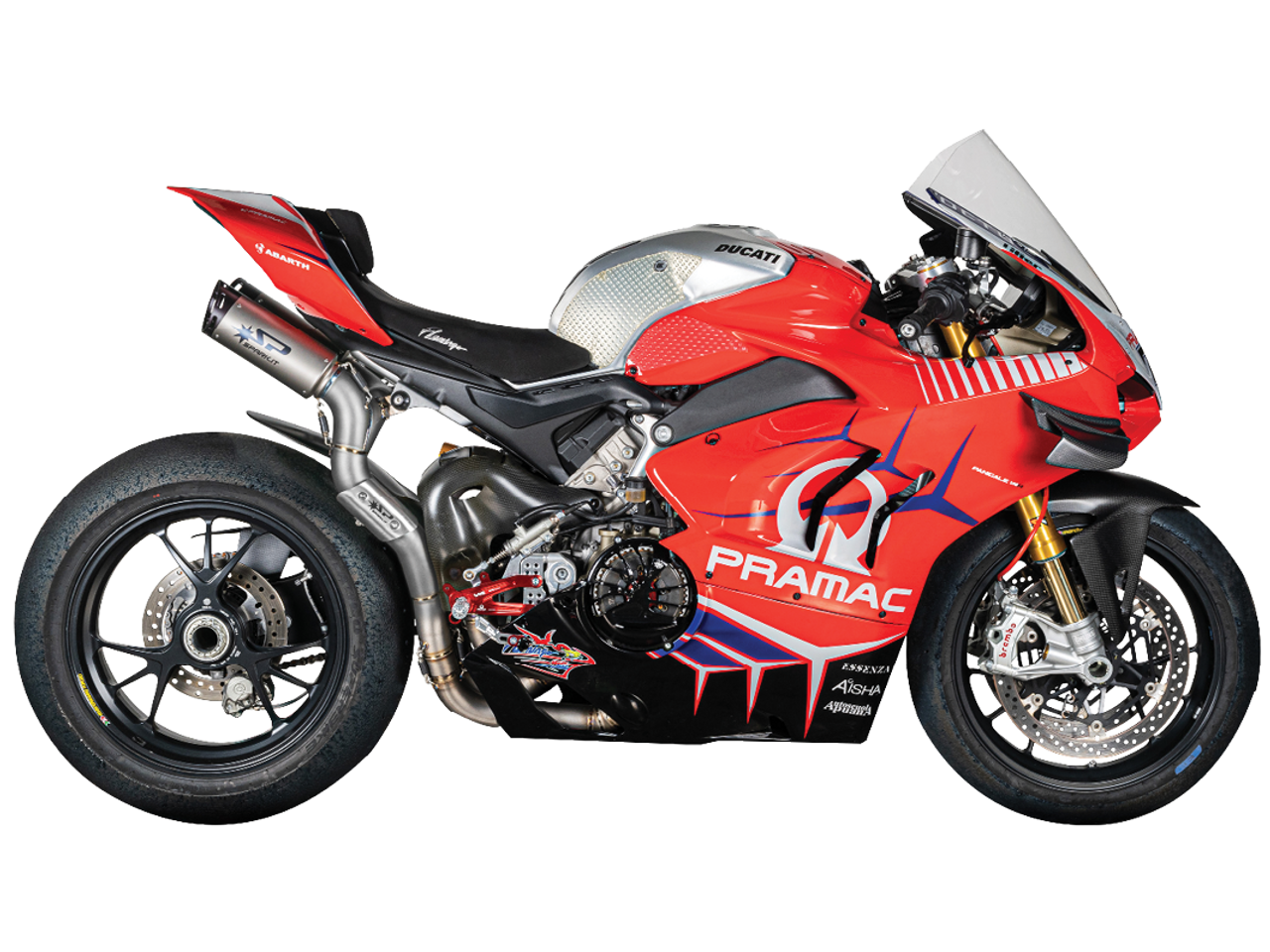 Spark Ducati Panigale V4 S/R Streetfighter "Double Dyno" Titanium Full Exhaust System (WSBK Evolution) (Carbon) (SingleArm Rear)