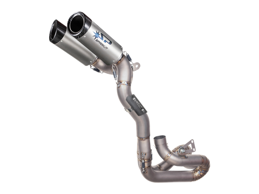 Spark Ducati Panigale V4 S/R Streetfighter "Double Dyno" Titanium Semi-Full Exhaust System (Carbon) (SingleArm Rear)