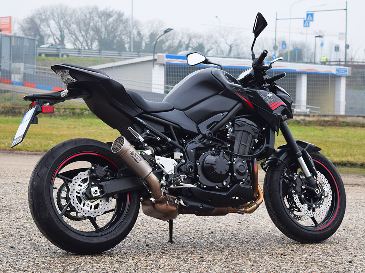 Spark Kawasaki Z900 "Grid-O" Slip-On Exhaust