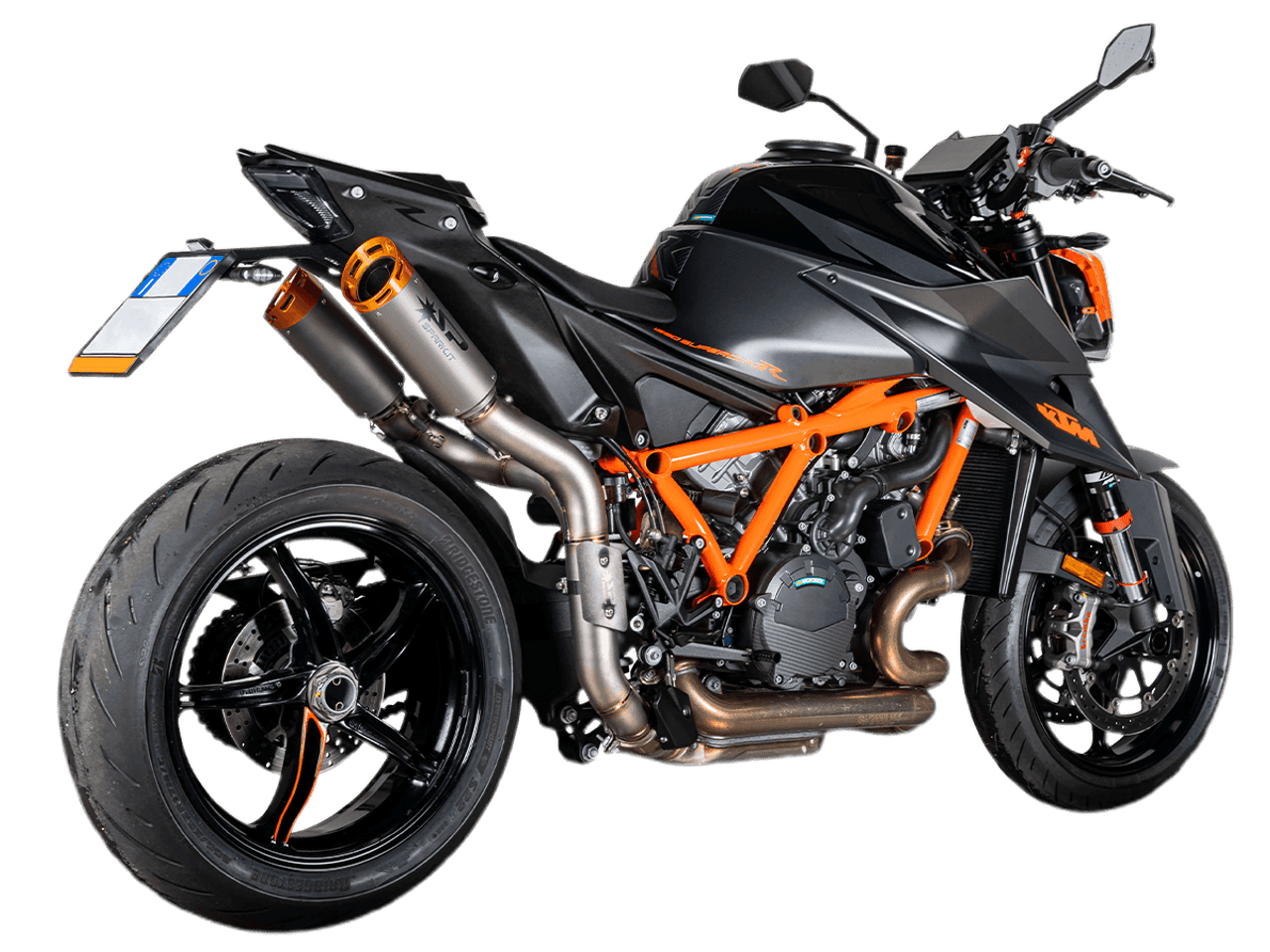 Spark KTM 1390 / 1290 Super Duke R / R Evo "Double Dyno Orange" Semi-Full Exhaust System (2020+)