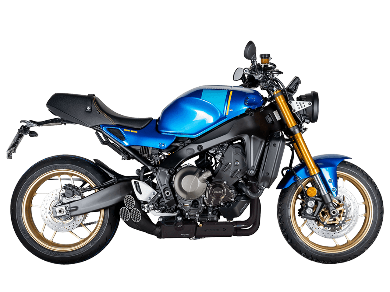 Spark Yamaha MT-09 / XSR 900 "Triple Exit Dark" Full Exhaust System (Race) (2021+)