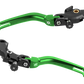 Bonamici Kawasaki Ninja ZX-4R/RR Folding Levers (Black/Green)