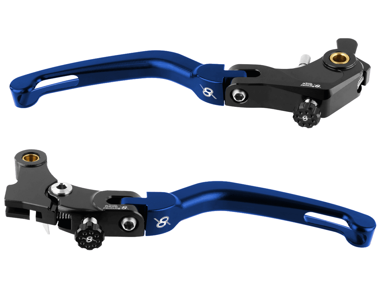 Bonamici Yamaha R9 Brake & Clutch Levers (Black/Blue)