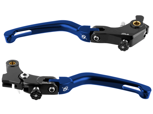 Bonamici Yamaha R9 Brake & Clutch Levers (Black/Blue)
