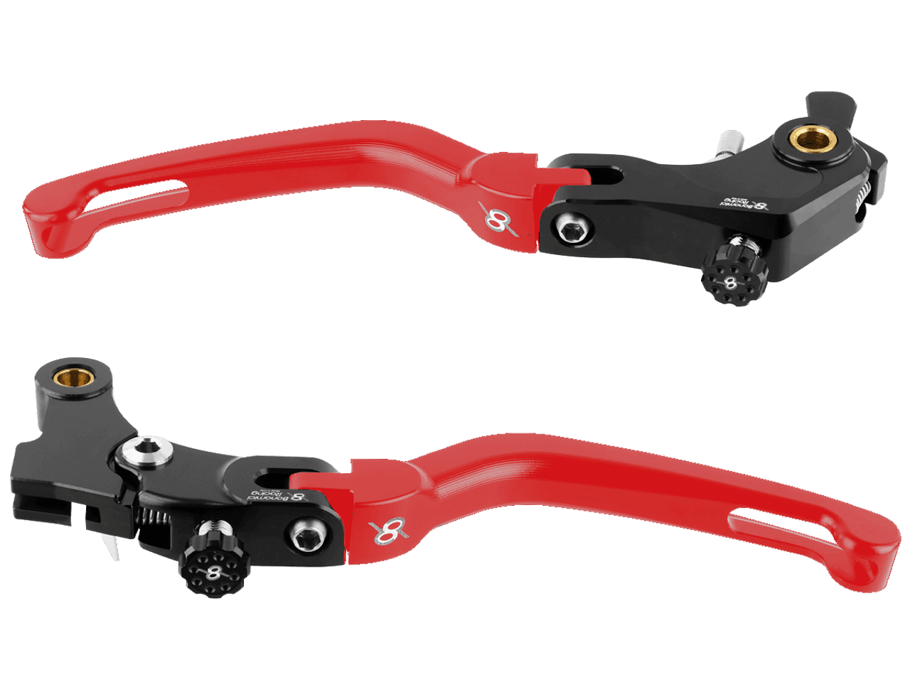 Bonamici Yamaha R9 Brake & Clutch Levers (Black/Red)