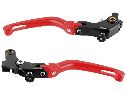Bonamici Yamaha R9 Brake & Clutch Levers (Black/Red)