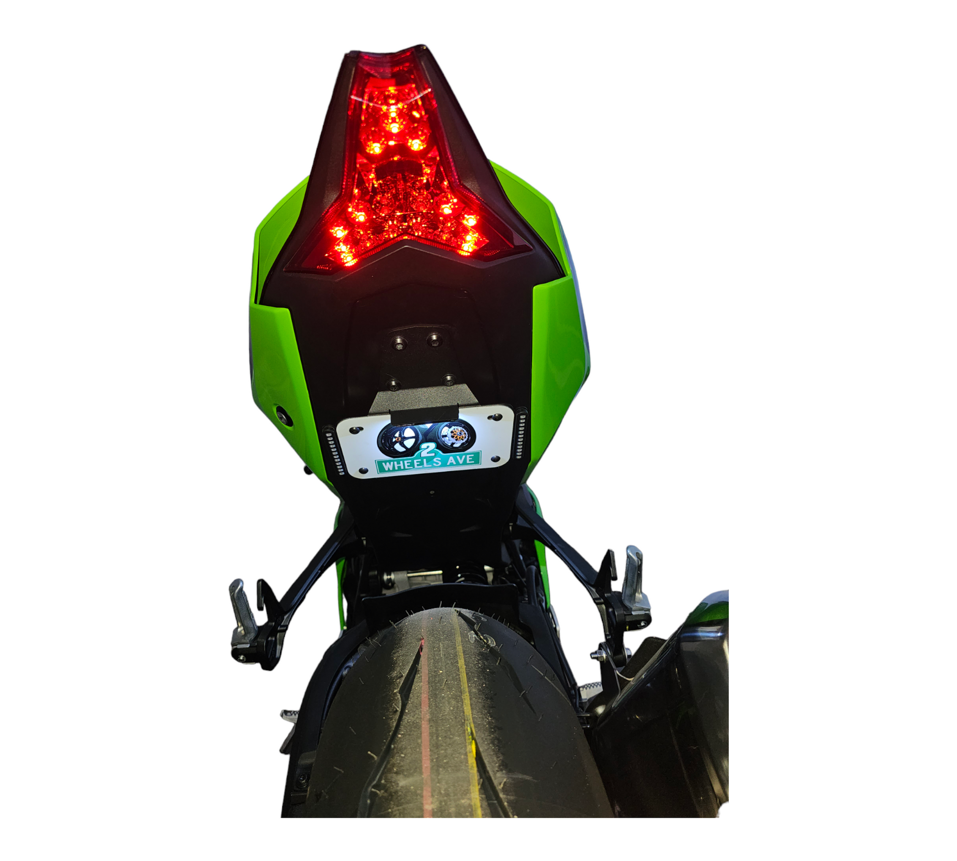 Kawasaki Ninja ZX10R Fender Eliminator behind view
