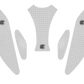 Eazi-Grip Ducati Hypermotard 939 / 821 Tank Grips (Clear)