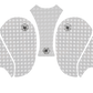 Eazi-Grip Ducati Monster 1200/S Tank Grips (2021+) (Clear)