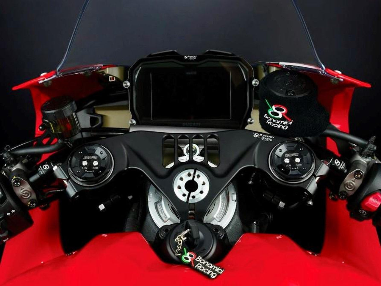Bonamici Triple Tree Clamp Ducati Panigale V4 S/R (Black) (-2024)