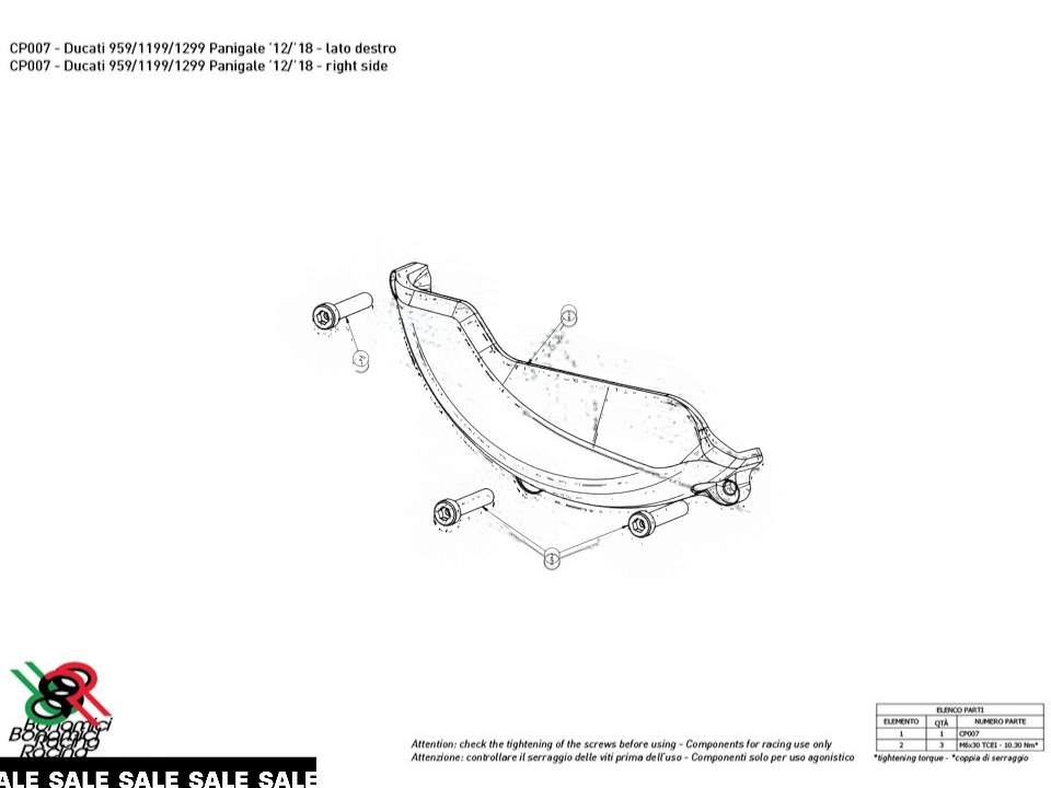 Bonamici Ducati Panigale 959, 1299, 1199 Case Savers