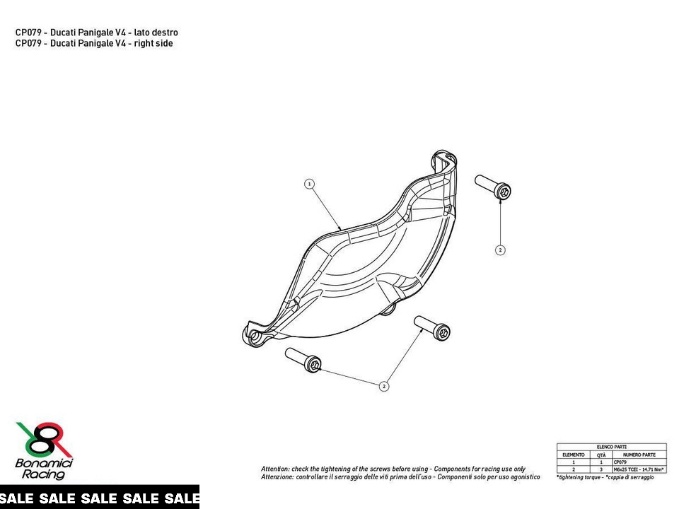 Bonamici Ducati Panigale V4 R Case Savers