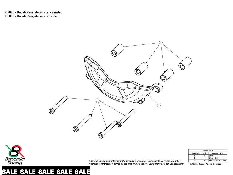 Bonamici Ducati Panigale V4 R Case Savers