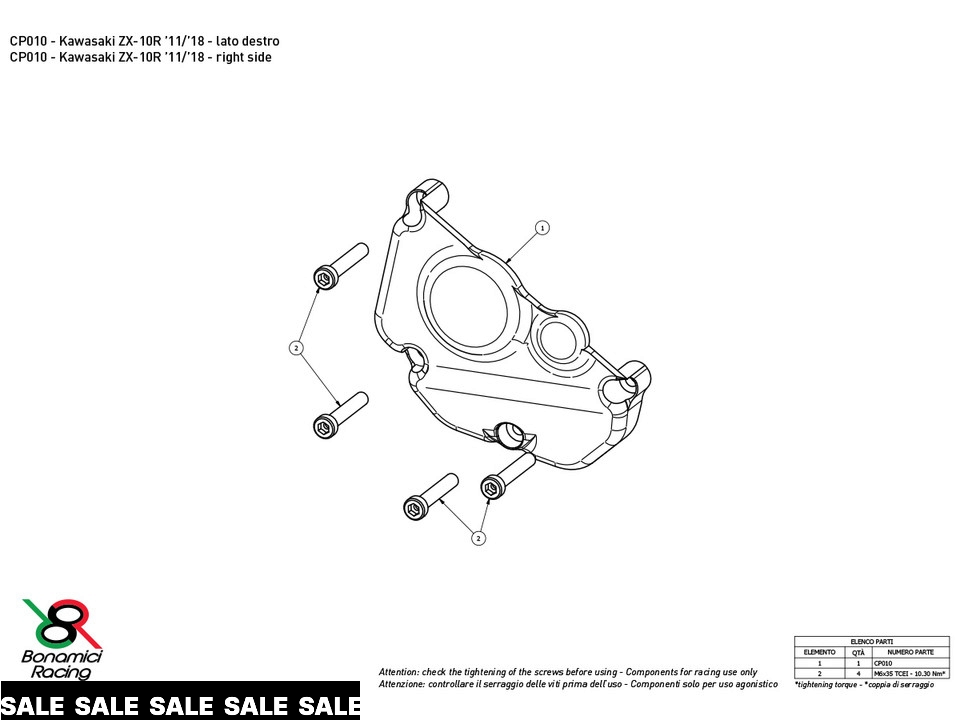 Bonamici Kawasaki Ninja ZX-10R Case Savers (2011+)