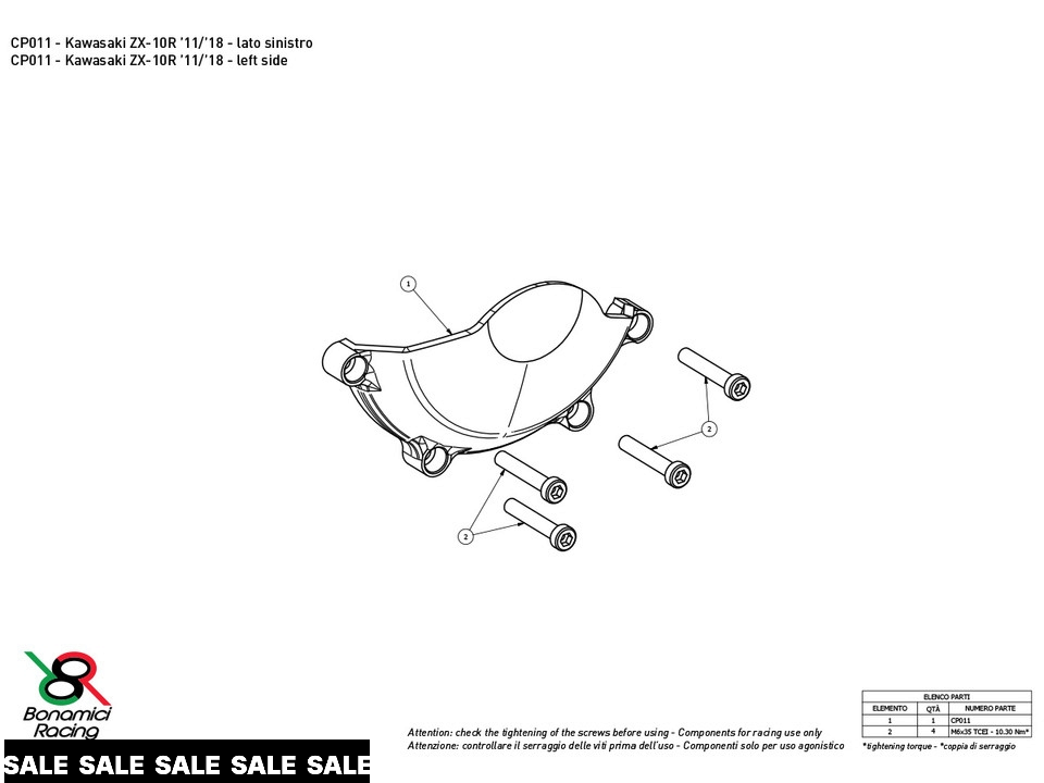 Bonamici Kawasaki Ninja ZX-10R Case Savers (2011+)
