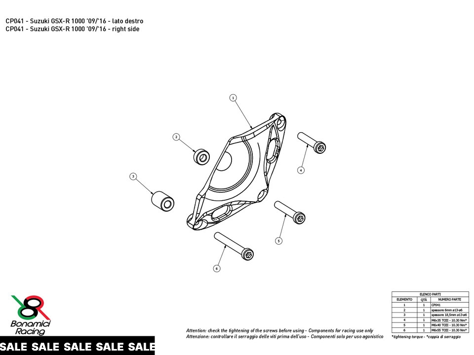 Bonamici Suzuki GSX-R 1000 Case Savers (09-16)