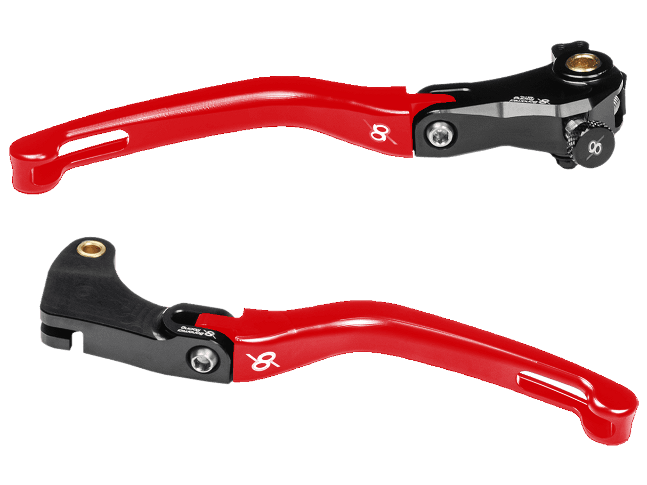 Bonamici Yamaha R1 Folding Levers (2015+) (Black/Red)