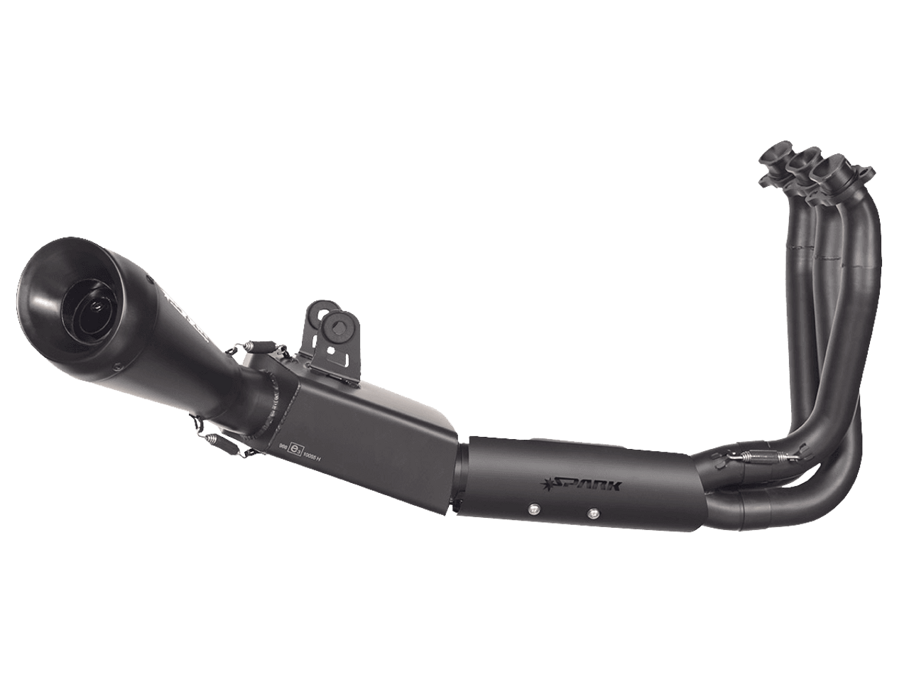 Spark Triumph Trident 660 "60'S" Full Exhaust System (Race) (Black Edition)