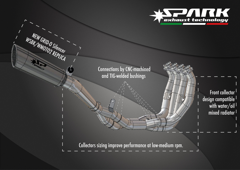 Spark Yamaha R6 "Grid-O" Titanium Full Exhaust System (WSBK Evolution) (2008+)