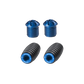 Bonamici Rearset Colored Toe Pegs & Footpeg Caps (Blue)
