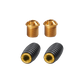 Bonamici Rearset Colored Toe Pegs & Footpeg Caps (Gold)