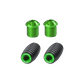 Bonamici Rearset Colored Toe Pegs & Footpeg Caps (Green)
