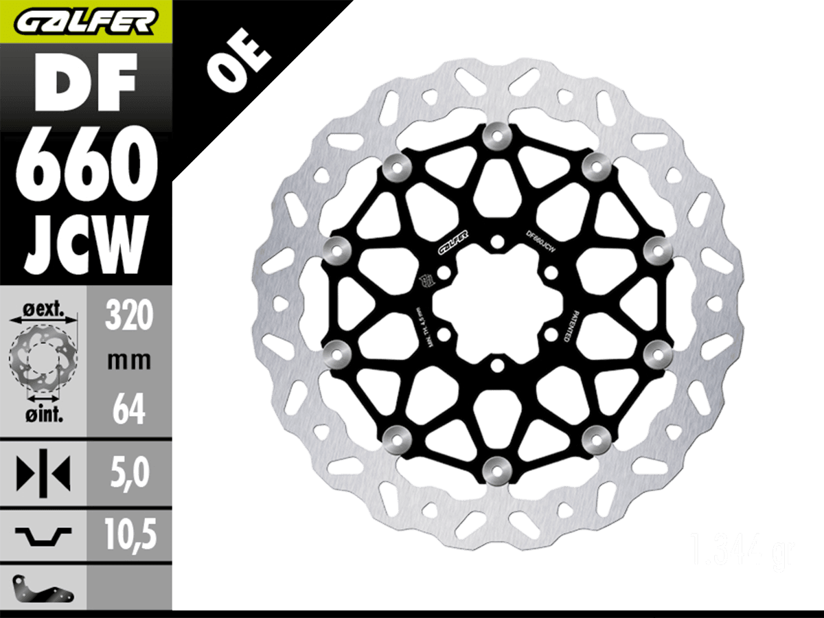 Galfer Aprilia RS 660 Front Brake 320mm Billet Floating Floatech Rotor