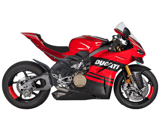 Spark Ducati Panigale V4 S/R "Double Konix Evo" Titanium Semi-Full Exhaust System (Carbon) (2025+)